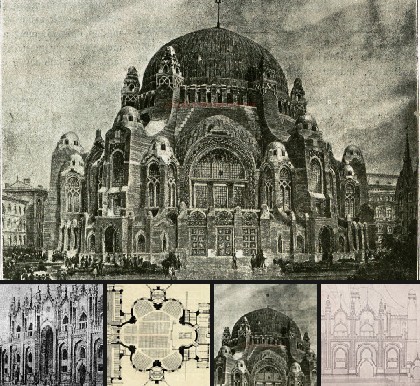 Lipótvárosi zsinagóga terv